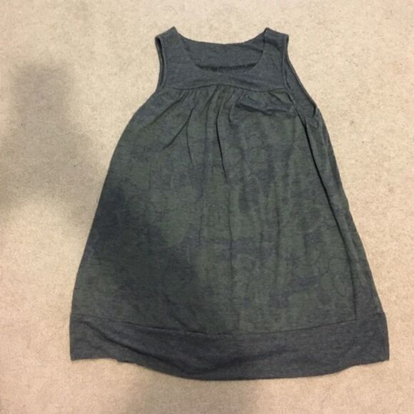 Nom Maternity Loose Grey Fitting Tank Top - Picture 1 of 4